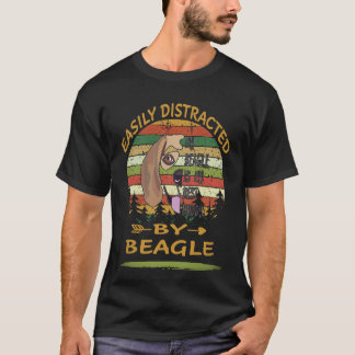 Camiseta 30 Facilmente Distraído Por Beagle