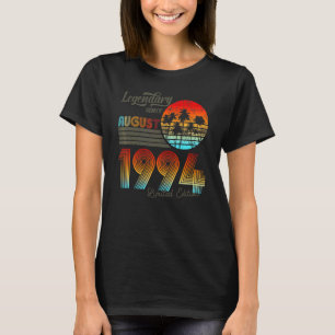 Camiseta 30 Legendária De Aniversário Desde Agosto De 1994