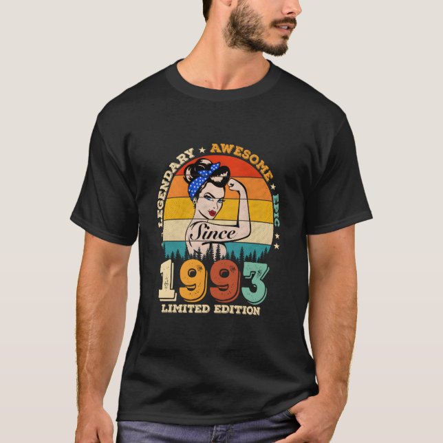 Camiseta 30 Legendary Since 1993 Awesome (Frente)