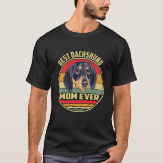 Camiseta 30 Melhor Dachshund Mãe Eterna Vintage