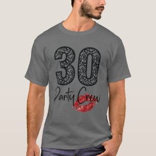 Camiseta 30 Party Crew Drinking Beer Gifts 30Th Years Happy