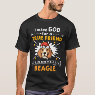 Camiseta 30 Perguntou a Deus Amigo Verdadeiro Um Beagle