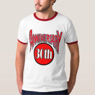 Camiseta 30o Presentes do aniversário de casamento
