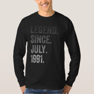 Camiseta 31º Aniversário, 31 Anos De Legenda Desde Julho De