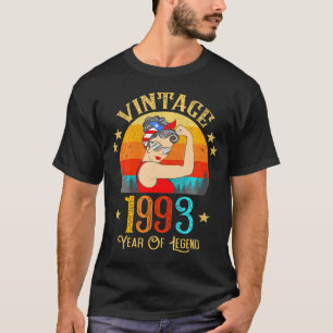 Camiseta 31º Aniversário, 31 Anos Para Mulheres 1993