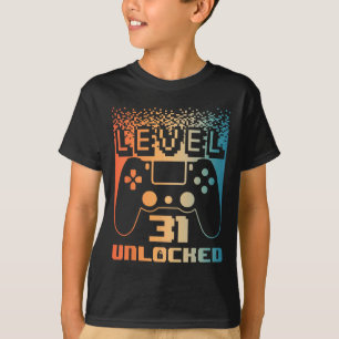 Camiseta 31º Aniversário Para Homens Nível 31 Jogador Desbl