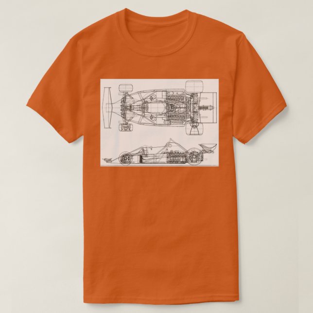Camiseta 312T2 1976 Niki Blueprint (Frente do Design)