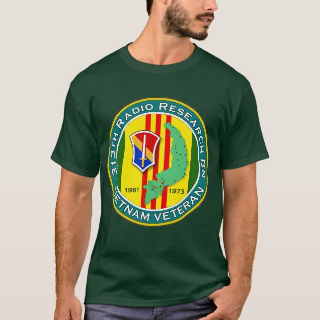Camiseta 313th Bn do RR - ASA Vietnam (Frente)