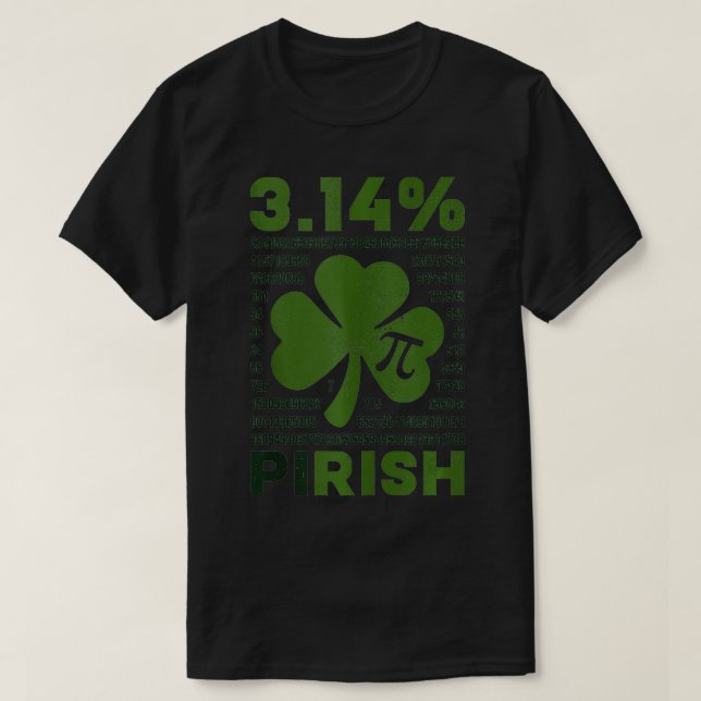Camiseta 314 Professor de Matemática Pirish Encher Irish Fu (Frente do Design)