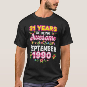 Camiseta 31 Anos De Esforço Desde Setembro De 1990 Bir