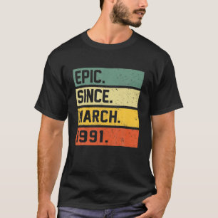Camiseta 31 Anos De Idade Da Epic De Presente De Aniversár