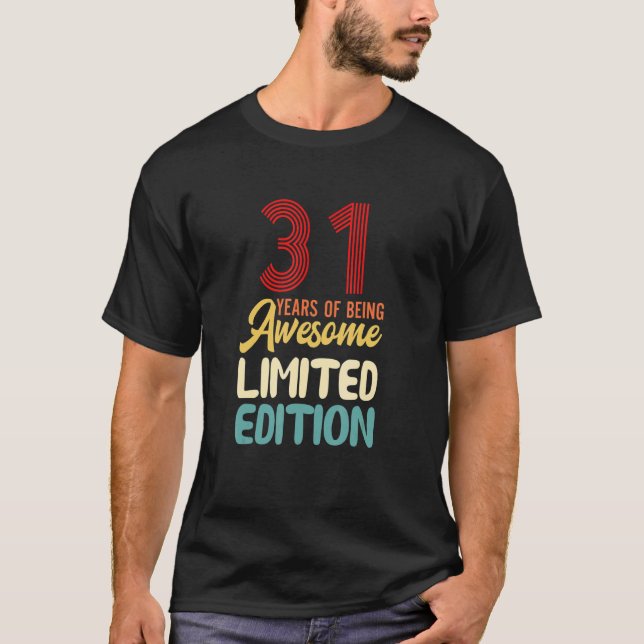 Camiseta 31 anos de incrível 31º aniversário (Frente)