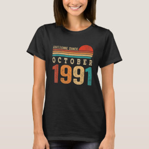 Camiseta 31 anos é incrível desde outubro de 1991 31º anive