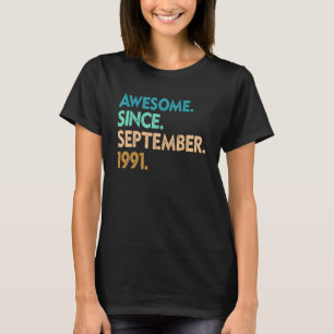 Camiseta 31 anos é incrível desde setembro de 1991 31º 1