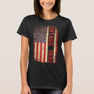 Camiseta 31 anos Vintage 1992 American Flag 31th Birth
