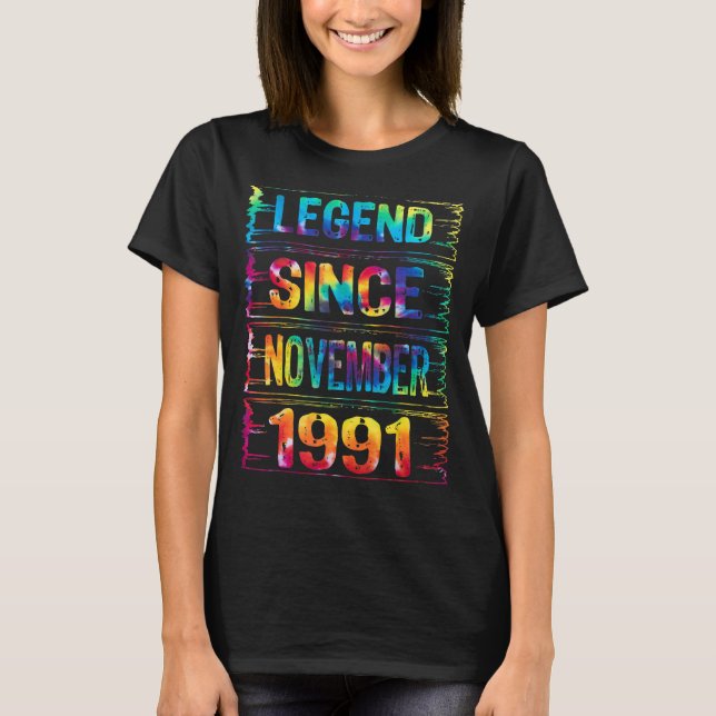 Camiseta 31 De Novembro De 1991 31º Aniversário Ti (Frente)