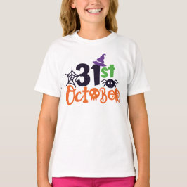 Camiseta 31 de outubro Diversão do Dia das Bruxas