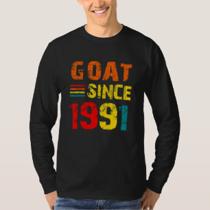 Camiseta 31.o aniversário De 31 anos Caprinos desde 1991