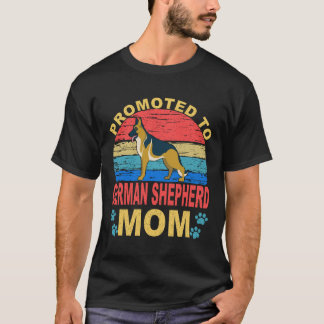 Camiseta 31 Promovido a Mãe de Pastor Alemão Pastor Alemão