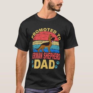 Camiseta 31 Promovido a Pai de Pastor Alemão Pastor Alemão