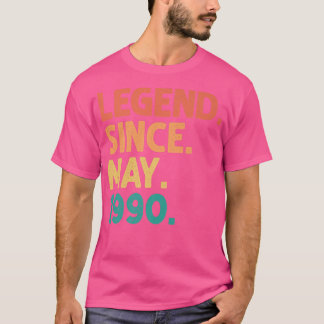 Camiseta 32ª Legenda De Aniversário Desde Maio De 1990 32 A