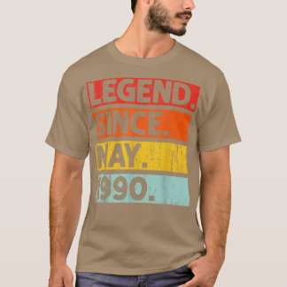 Camiseta 32º Aniversário Oferece Legenda Desde Maio De 1990