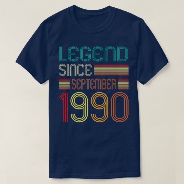 Camiseta 32º aniversário Oferece lenda desde setembro de 19 (Frente do Design)