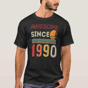 Camiseta 32º Aniversário Vintage 1990 Nascer Em 1990 Si Fan