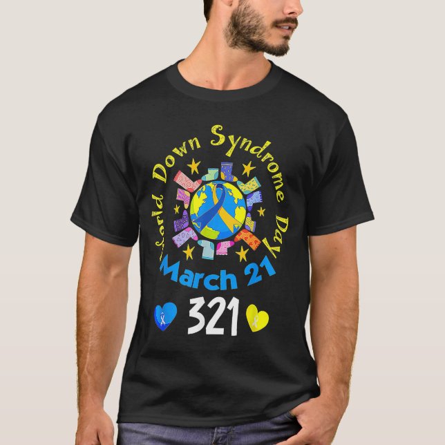 Camiseta 321 O Dia Mundial da Sindroma de Sensibilização Ag (Frente)