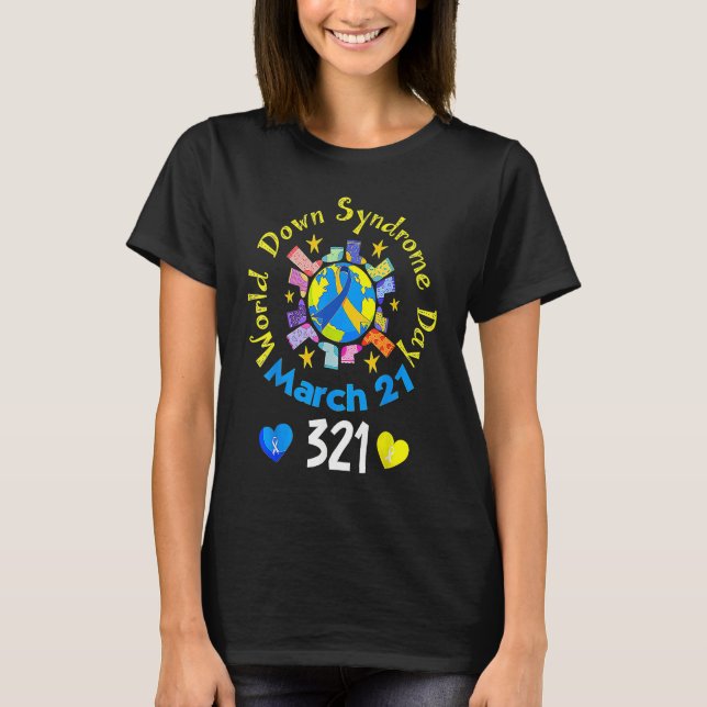 Camiseta 321 World Down Syndrome Awareness Day Rock Your So (Frente)