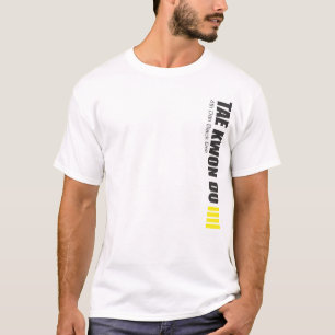 Camiseta 323-4 a 4o correia Tae Kwon de Dan Black faz a