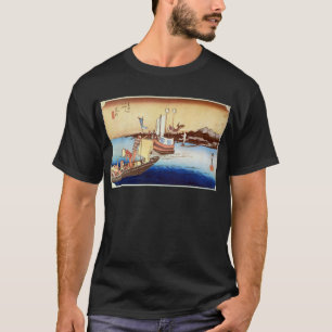 Camiseta 32. 荒 井 宿, 広 Arai-juku, Hiroshige, Ukiyo-e