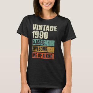 Camiseta 32 Anos De Idade Incrível Vintage 1990 32º Anivers