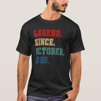Camiseta 32 Anos De Legenda Desde Outubro De 1990 32º Nasci