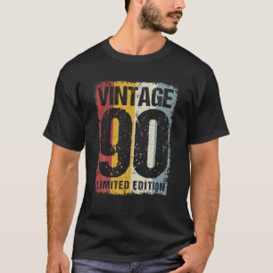 Camiseta 32 Anos Vintage 1990 32Nd Aniversário Decoração