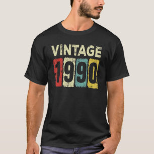 Camiseta 32 anos Vintage de aniversário de 1990 32º anivers
