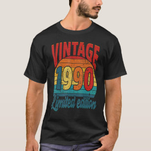 Camiseta 32 anos Vintage dia 1990 32º aniversário