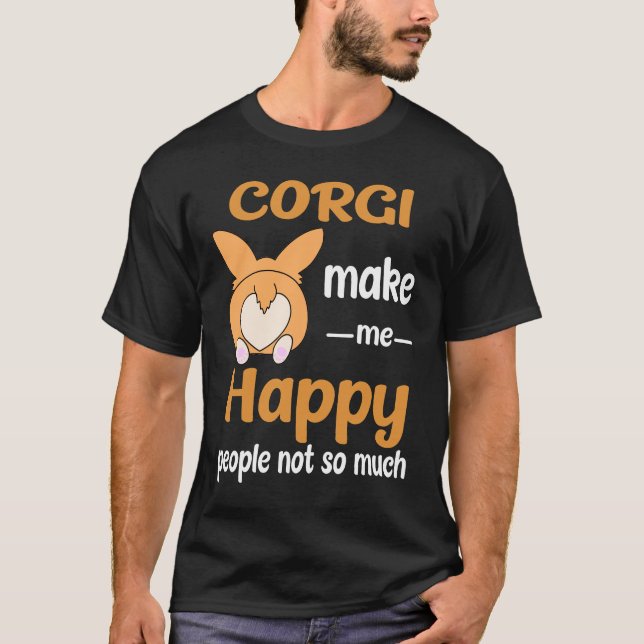 Camiseta 32 Corgi Me Fazem Feliz (Frente)