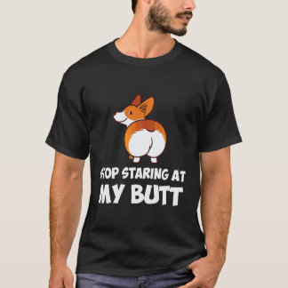 Camiseta 32 Pare de Olhar Meu Rabo Corgi