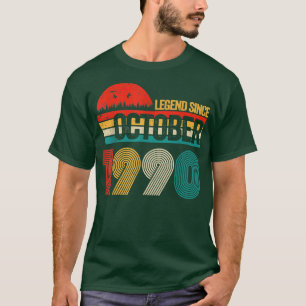 Camiseta 32 Years Old Gifts Legend Since October 1990 32nd