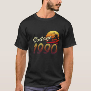Camiseta 32Nd Birthday Retro Vintage 1990 Men Women 32 Year