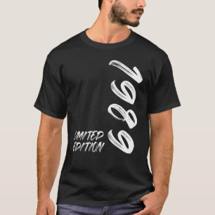 Camiseta 33º Aniversário Damas Mens 33 Anos 1989 Presente 1