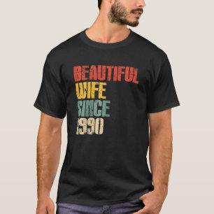 Camiseta 33º aniversário de casamento das mulheres para seu