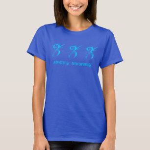Camiseta 333 (NÚMERO DE ÂNGULO) Sincronicidade, Azul -