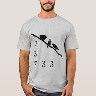 Camiseta 337 pássaros em um fio