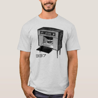 Camiseta 337 t-shirt de rádio de FM dos estúdios 33,7