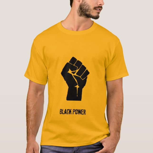 Camiseta 337px-Fist.svg [1], poder preto (Frente)