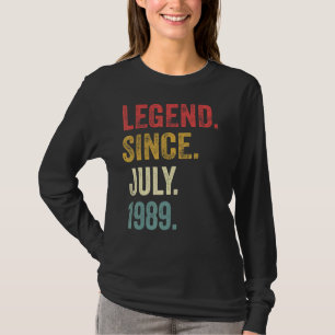 Camiseta 33. º aniversário 33 anos Legenda desde julho de 1