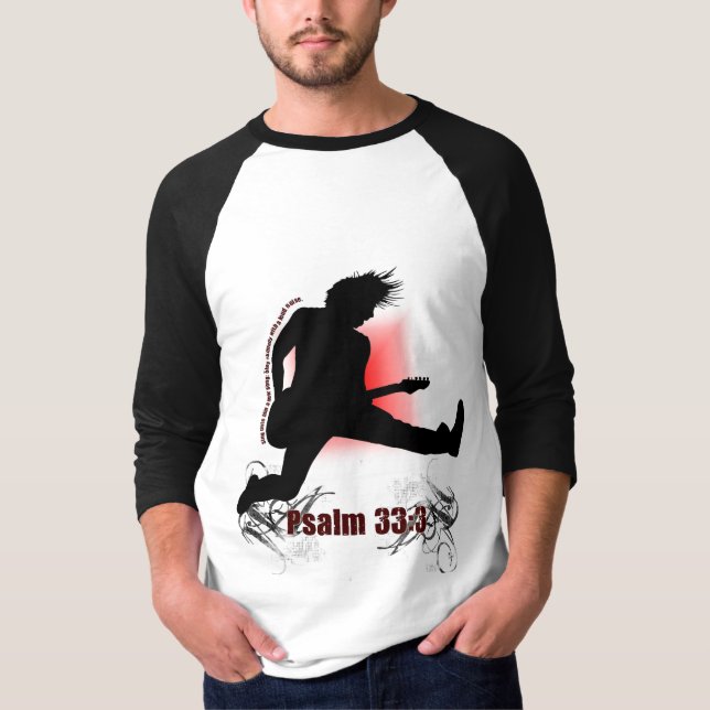 Camiseta 33:3 do salmo do ruído alto (Frente)