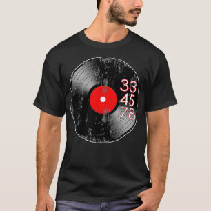 Camiseta 33 45 78 RPM para lascas de vinil do coletor de re